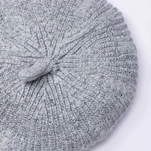 SOUL Accessories Knitted Beret In Grey* Hats