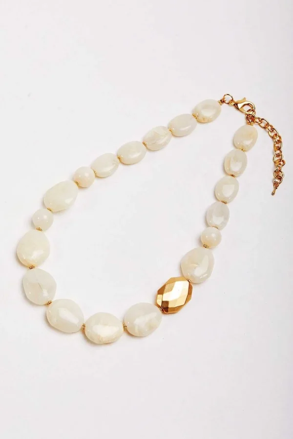Soul Jewellery Large Beaded White Necklace*Women April Edit