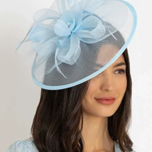 SOUL Accessories Large Blue Fascinator With Floral Bow* Fascinators