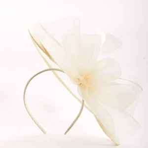 SOUL Accessories Large Cream Fascinator With Floral Bow* Fascinators