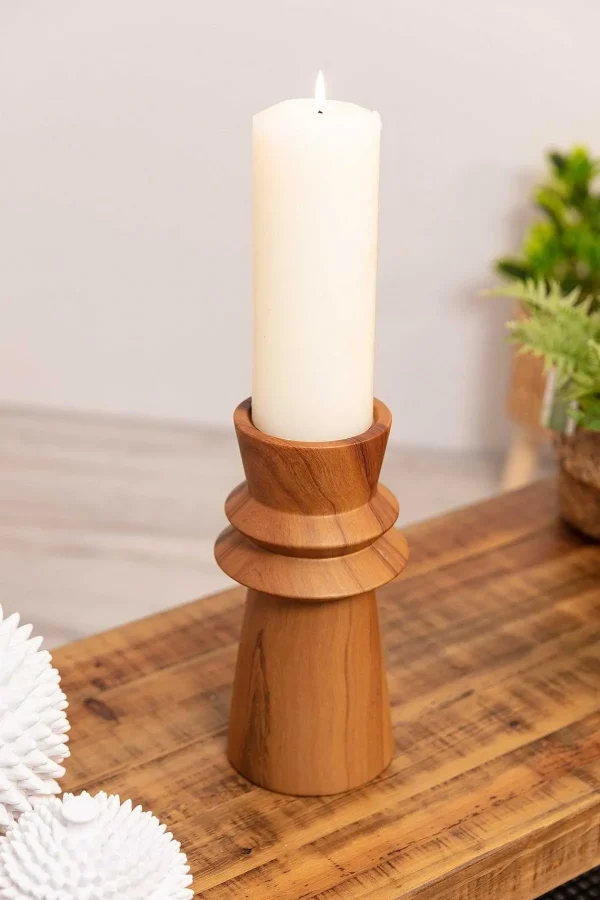 Carraig Donn HOME Large Wood Effect Candle Holder* Homeware