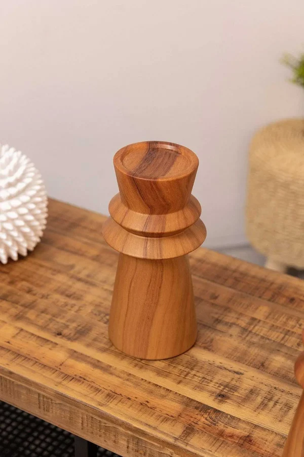 Carraig Donn HOME Large Wood Effect Candle Holder* Homeware