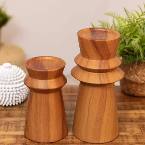 Carraig Donn HOME Large Wood Effect Candle Holder* Homeware