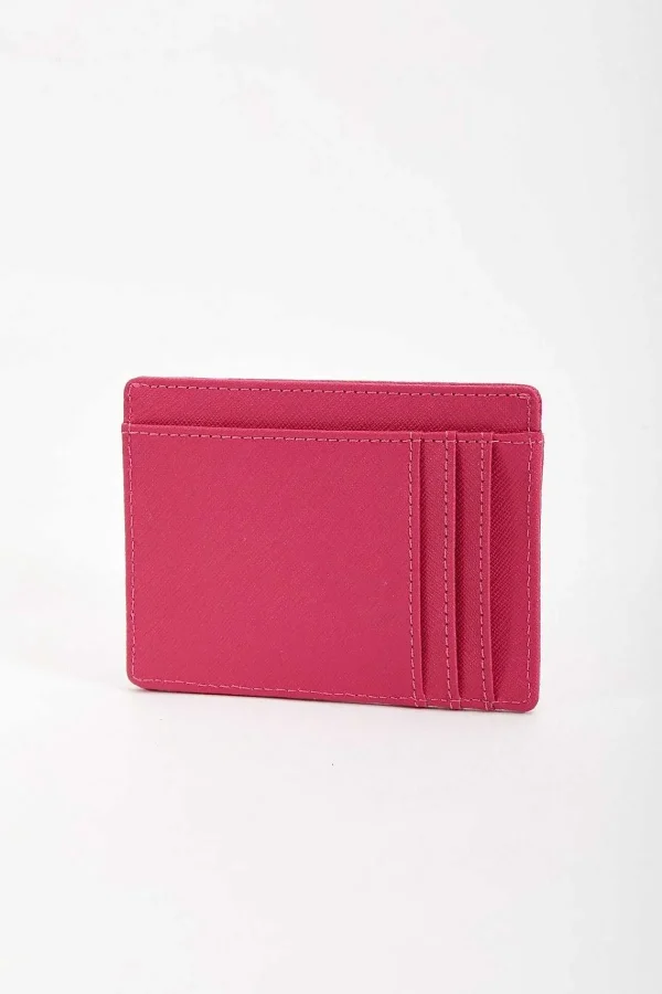 SOUL Accessories Leather Card Holder In Fuchsia* Accessories