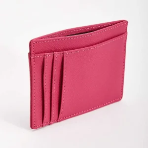 SOUL Accessories Leather Card Holder In Fuchsia* Accessories
