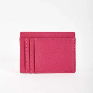 SOUL Accessories Leather Card Holder In Fuchsia* Accessories