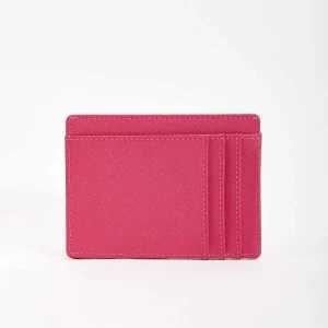 SOUL Accessories Leather Card Holder In Fuchsia* Accessories