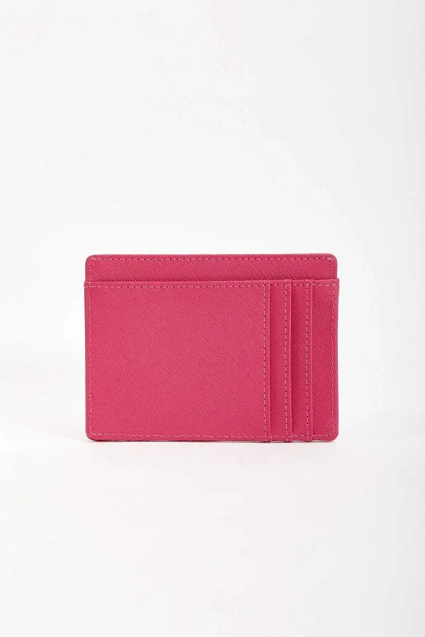 SOUL Accessories Leather Card Holder In Fuchsia* Accessories