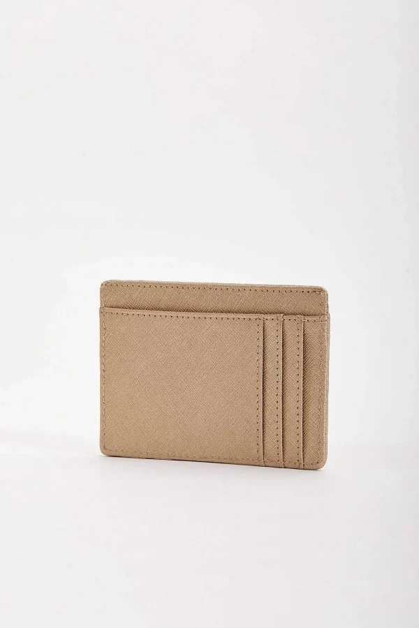 SOUL Accessories Leather Card Holder In Gold* Accessories