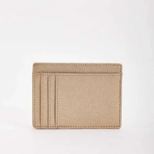 SOUL Accessories Leather Card Holder In Gold* Accessories