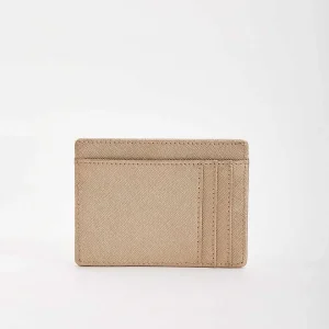 SOUL Accessories Leather Card Holder In Gold* Accessories