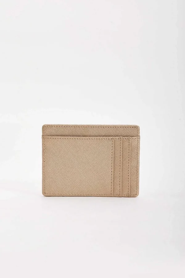 SOUL Accessories Leather Card Holder In Gold* Accessories