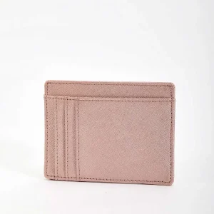SOUL Accessories Leather Card Holder In Rose Gold* Accessories