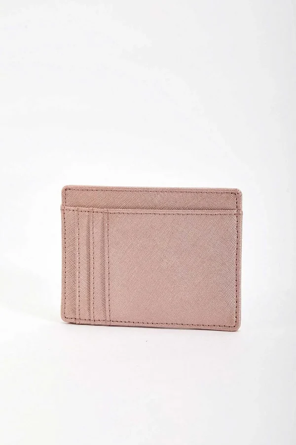 SOUL Accessories Leather Card Holder In Rose Gold* Accessories