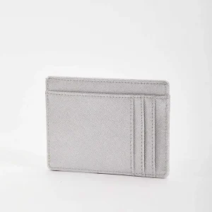 SOUL Accessories Leather Card Holder In Silver* Accessories