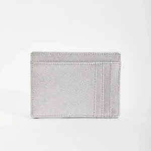 SOUL Accessories Leather Card Holder In Silver* Accessories