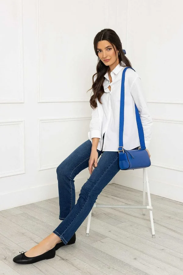 SOUL Accessories Leather Cross Body In Blue* Accessories