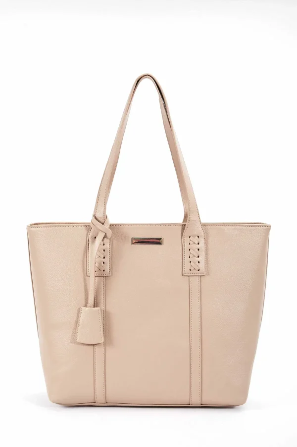 SOUL Accessories Leather Look Everyday Tote In Beige* Accessories