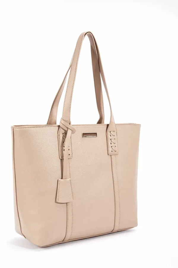 SOUL Accessories Leather Look Everyday Tote In Beige* Accessories