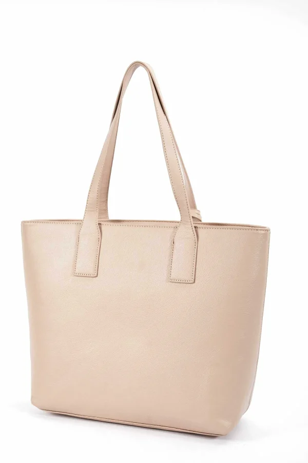 SOUL Accessories Leather Look Everyday Tote In Beige* Accessories