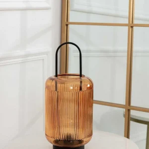 Kirkwood Led Amber Glass Lamp* Homeware