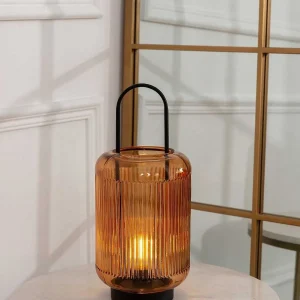 Kirkwood Led Amber Glass Lamp* Homeware