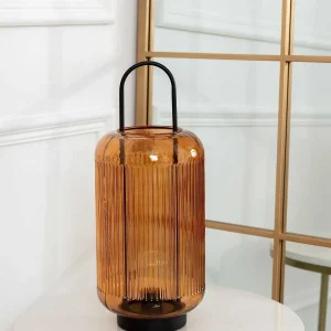 Kirkwood Led Amber Glass Lamp* Homeware
