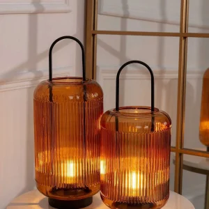 Kirkwood Led Amber Glass Lamp* Homeware