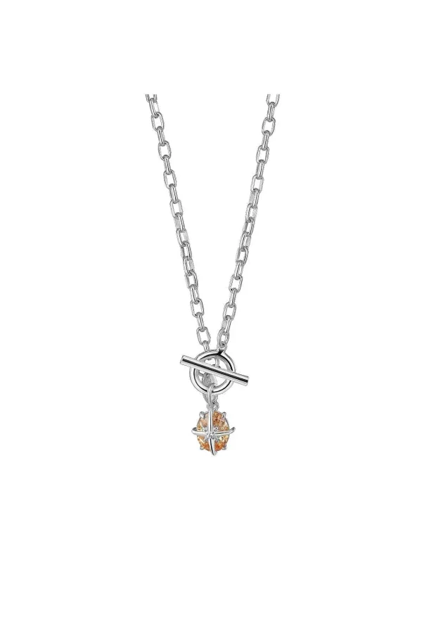 Newbridge Silverware Jewellery Light Peach T-Bar Pendant* Boxed Gifts