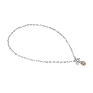 Newbridge Silverware Jewellery Light Peach T-Bar Pendant* Boxed Gifts