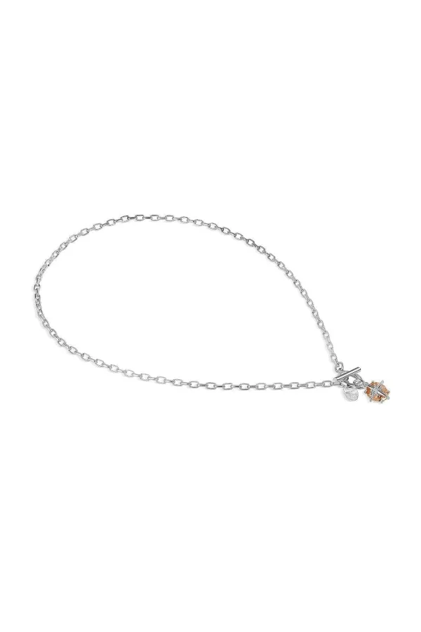 Newbridge Silverware Jewellery Light Peach T-Bar Pendant* Boxed Gifts