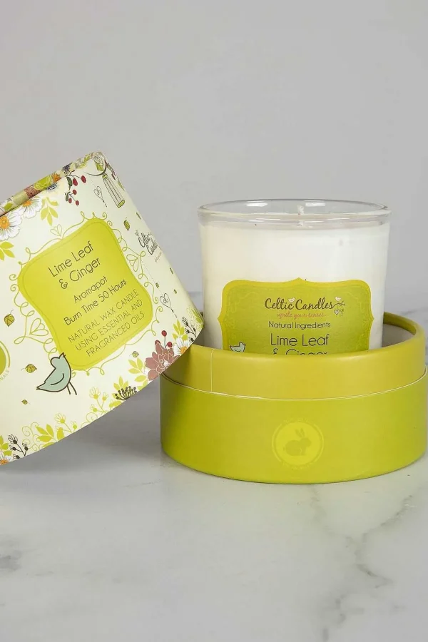 Celtic Candles Lime Leaf And Ginger Aromapot Round Tumbler 20Cl* Homeware