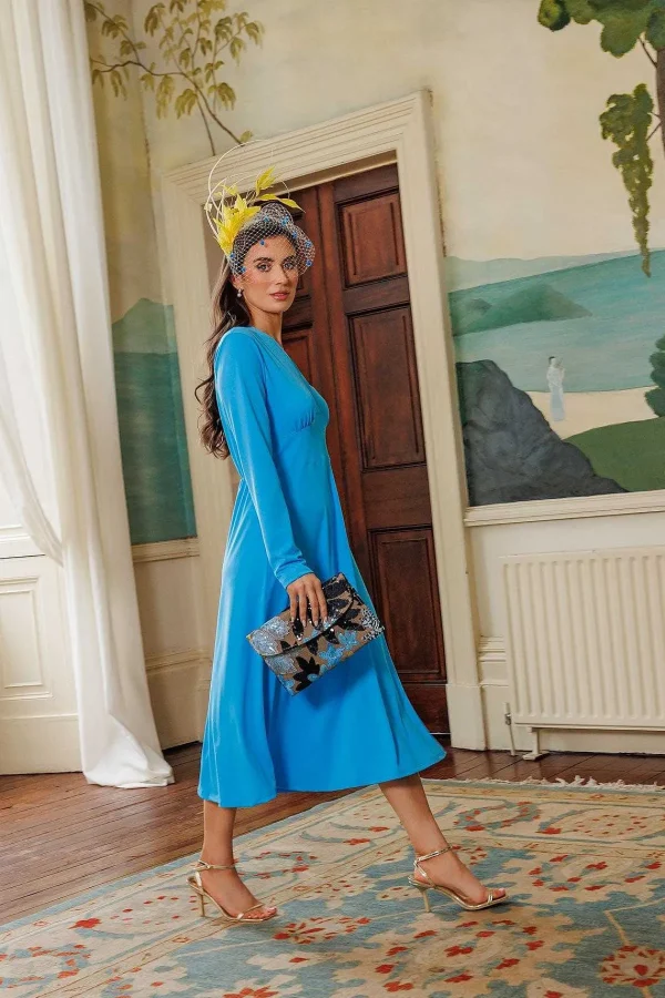 Pala D'oro Lisa Blue Midi Dress*Women Dresses & Jumpsuits