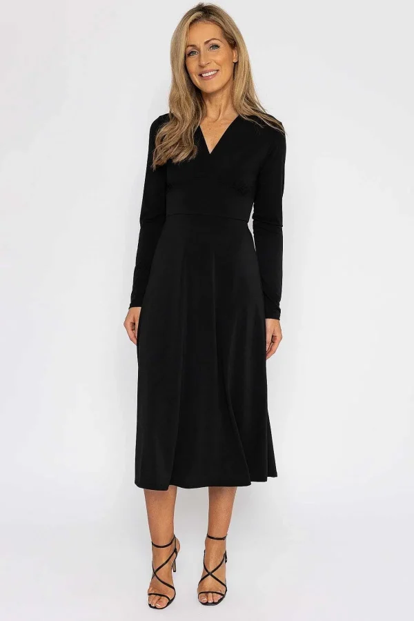 Pala D'oro Lisa Midi Dress In Black* Sale Dresses