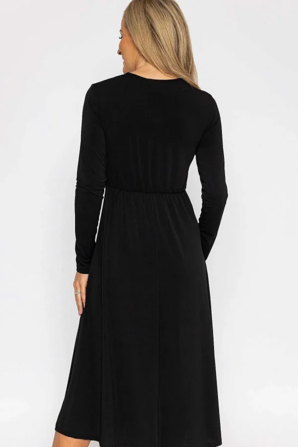 Pala D'oro Lisa Midi Dress In Black* Sale Dresses
