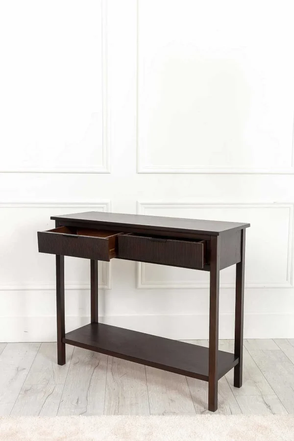 Carraig Donn HOME Lisbon Dark Wood Console Table* Homeware