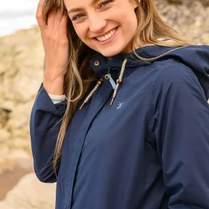 Lighthouse Long Beachcomber Jacket - Navy*Women Coats & Jackets