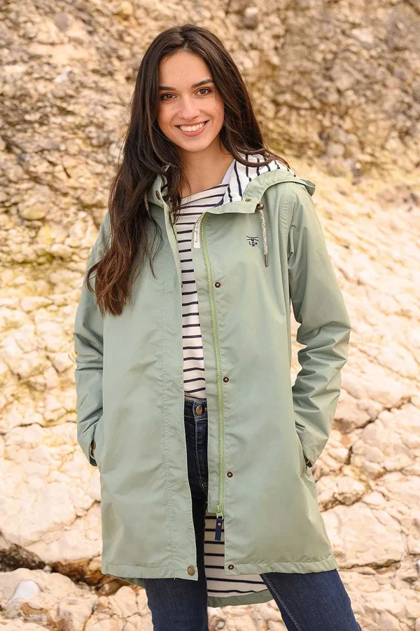 Lighthouse Long Beachcomber Jacket In Pistachio*Women Coats & Jackets