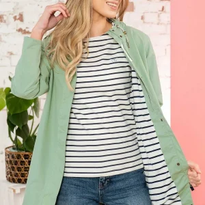 Lighthouse Long Beachcomber Jacket In Pistachio*Women Coats & Jackets