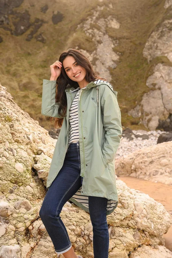 Lighthouse Long Beachcomber Jacket In Pistachio*Women Coats & Jackets