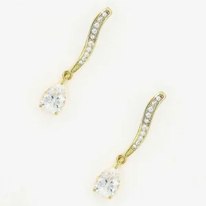 Joularie Long Diamante Drop Earrings* Earrings