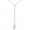 Tipperary Crystal Jewellery Long Feather Pendant With Clear Stones* Necklaces