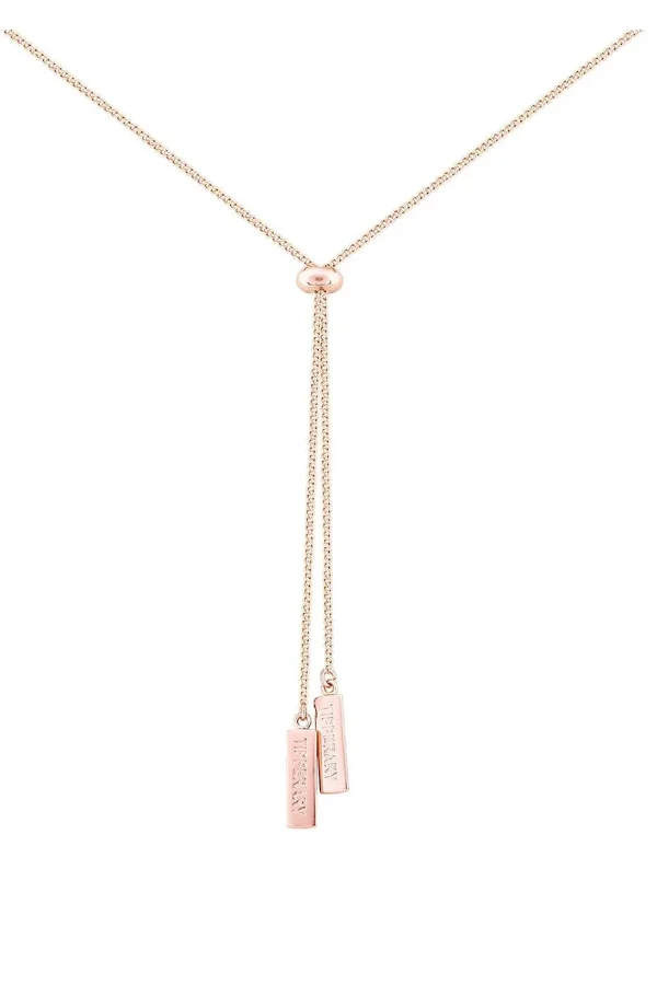 Tipperary Crystal Jewellery Long Feather Pendant With Clear Stones* Necklaces