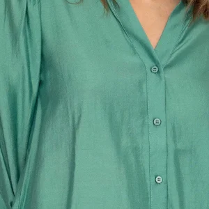 Rowen Avenue Long Sleeve Spring Blouse In Green*Women Tops & Blouses