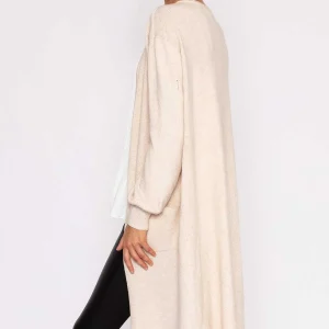 J'aime la Vie Longline Cardigan In Beige*Women Jumpers & Cardigans