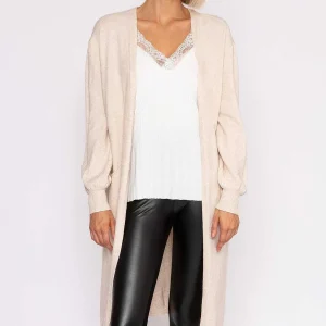 J'aime la Vie Longline Cardigan In Beige*Women Jumpers & Cardigans