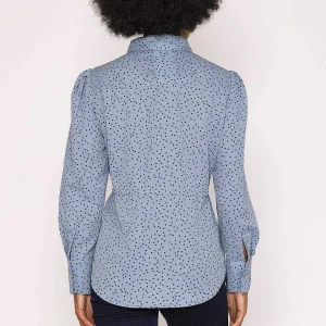 Kelly & Grace Weekend Longline Shirt In Blue*Women Tops & Blouses
