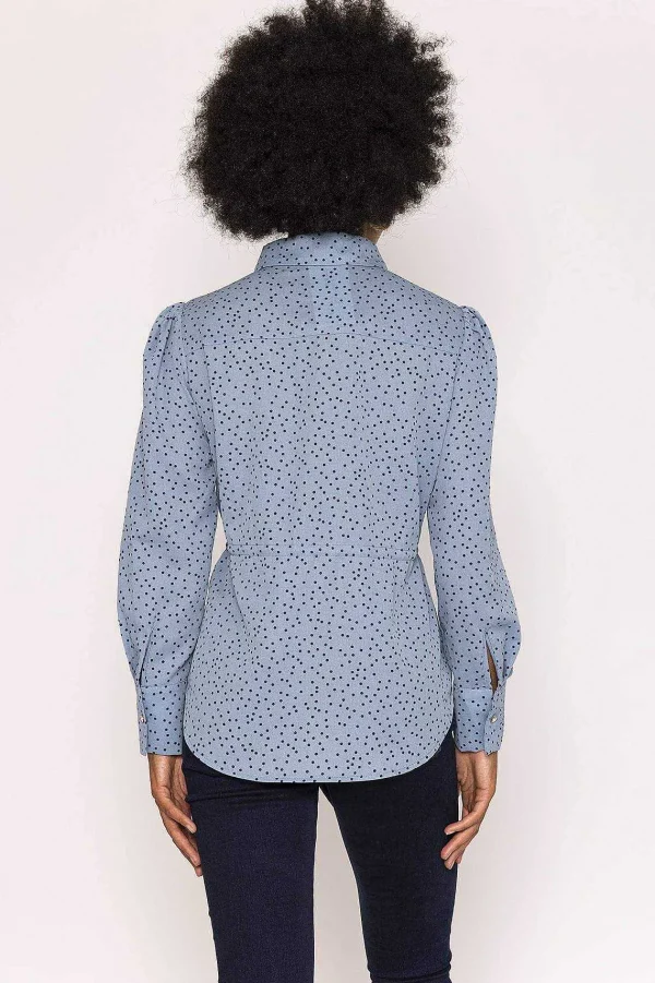 Kelly & Grace Weekend Longline Shirt In Blue*Women Tops & Blouses