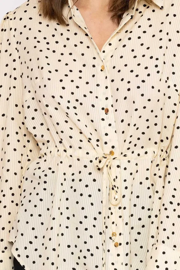 Rowen Avenue Longline Tie Shirt In Mono*Women Tops & Blouses