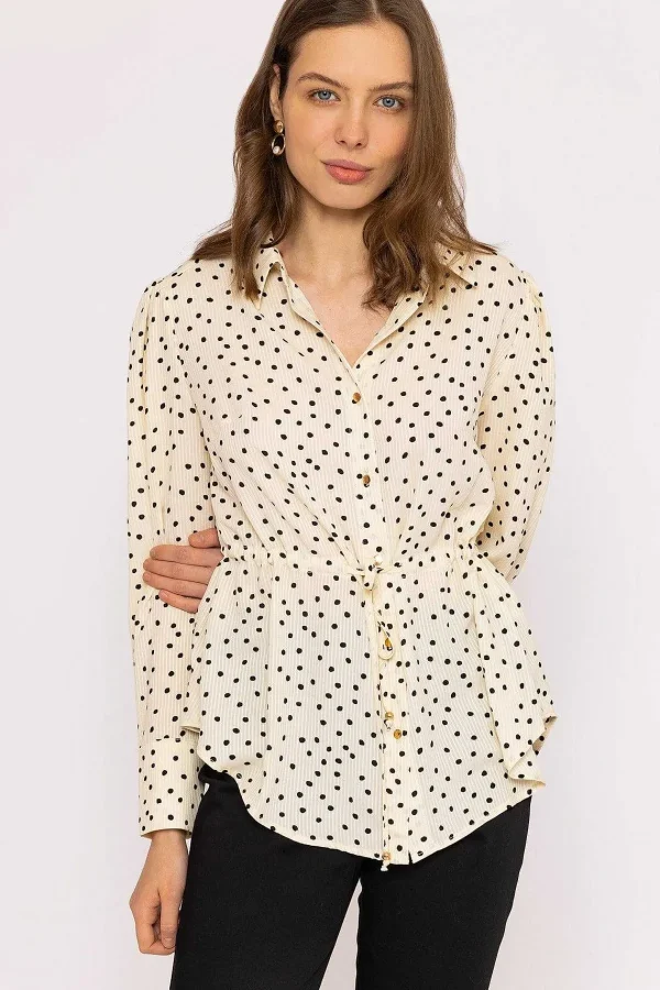 Rowen Avenue Longline Tie Shirt In Mono*Women Tops & Blouses